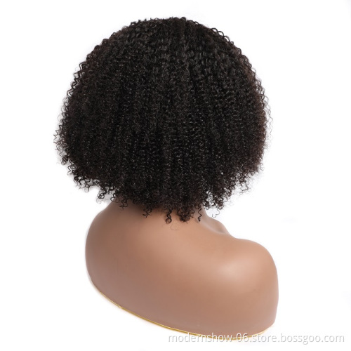 Wholesale Cheap Short Bob Style Wig Kinky Curly Lace Front Human Hair Wigs Virgin Cuticle Aligned Hair Wigs For Black Woman
